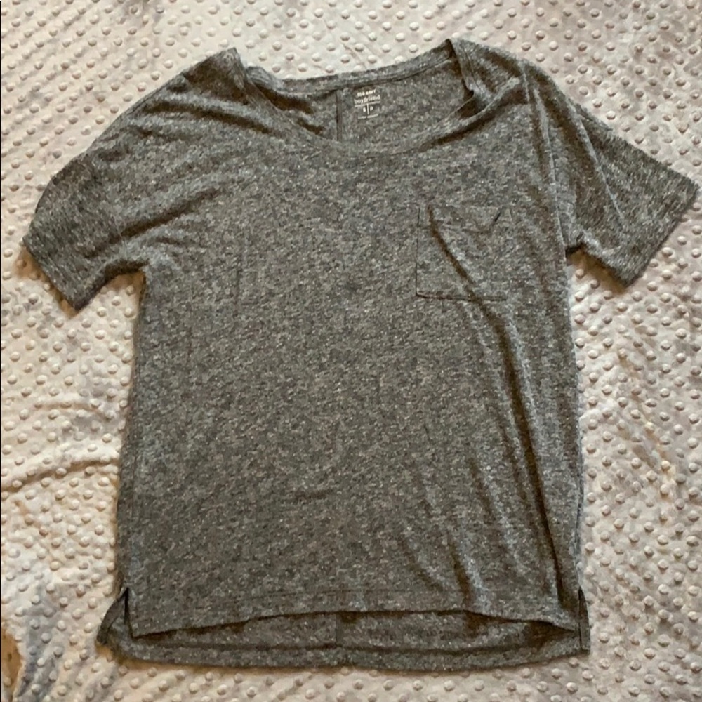 Gray boyfriend shirt